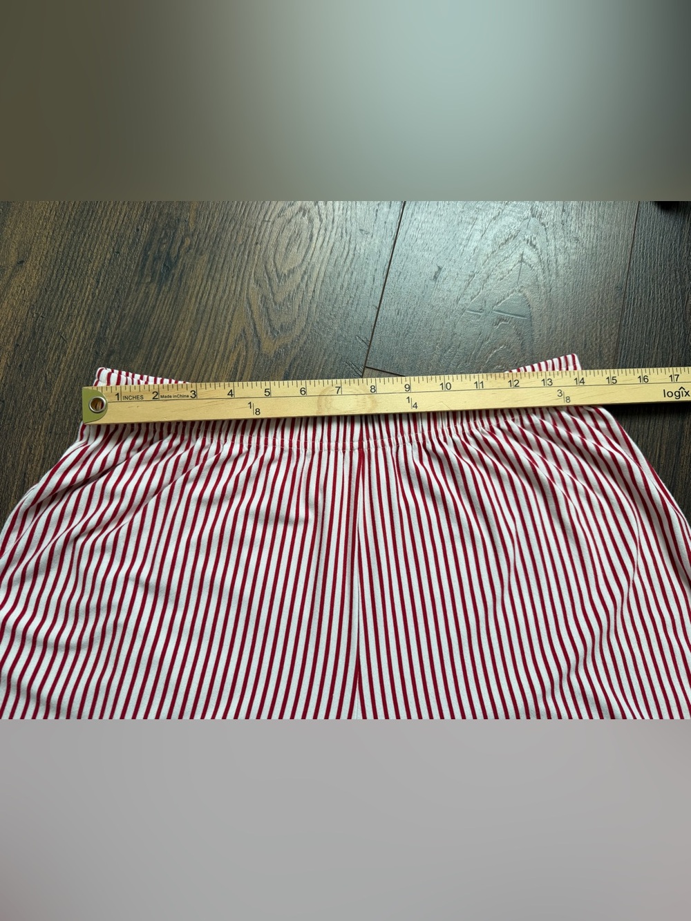 LAKE DreamModal Kimono Pajama Set Red White Stripes Size Medium - Picture 14 of 16